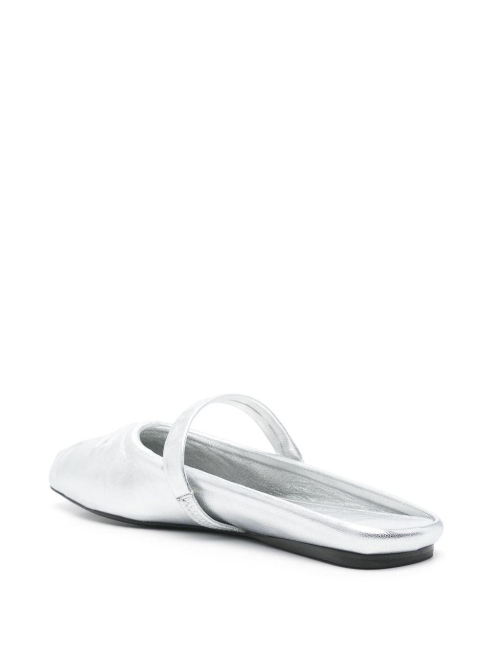 metallic-effect slippers - 3