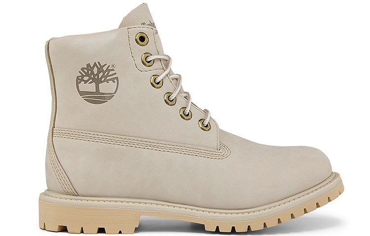 (WMNS) Timberland Paninara Collarless 6 Inch Wide Fit Waterproof Boots 'Light Grey Nubuck' A2M2SW - 2
