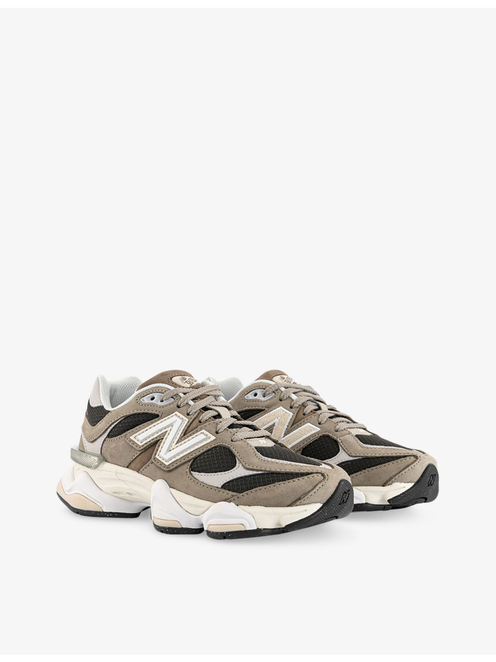 9060 Suede and Mesh Trainers - 3