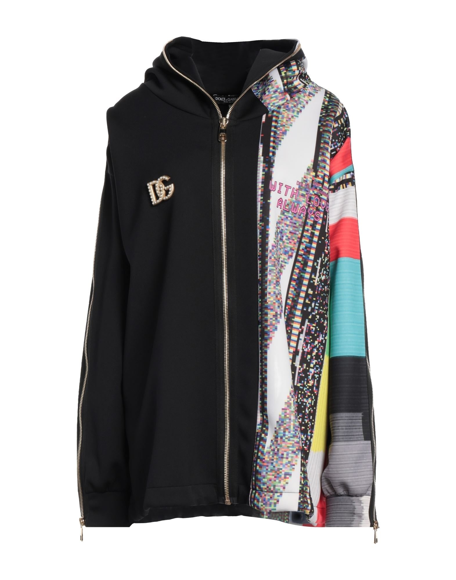 Black Women's Hooded Sweatshirt - 1