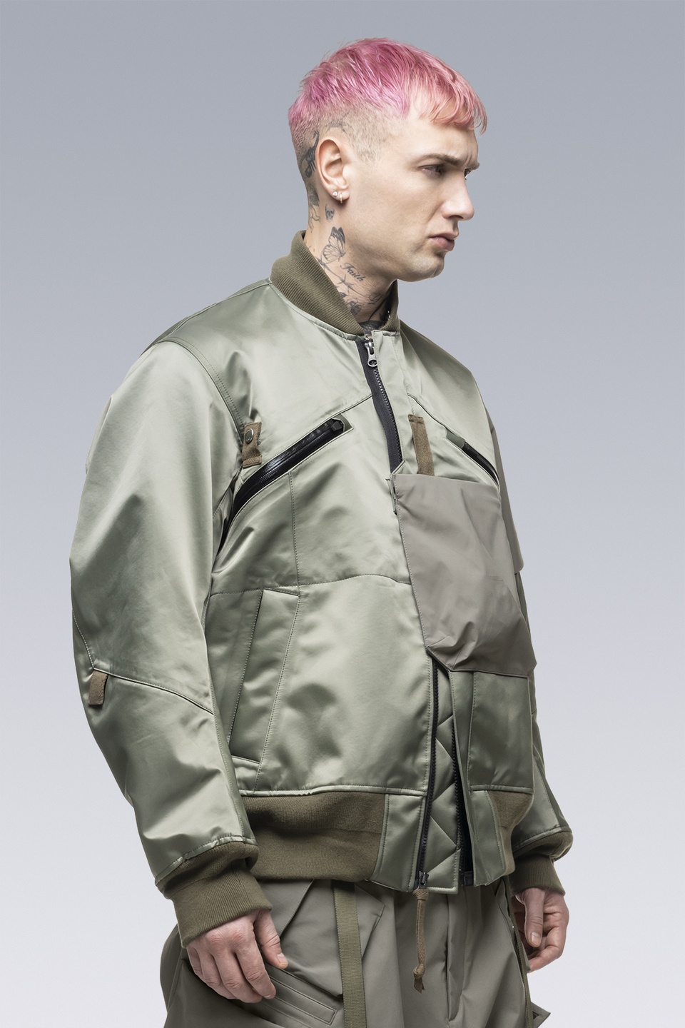 SAC-J2762 sacai / ACRONYM Bomber Jacket Sage - 2