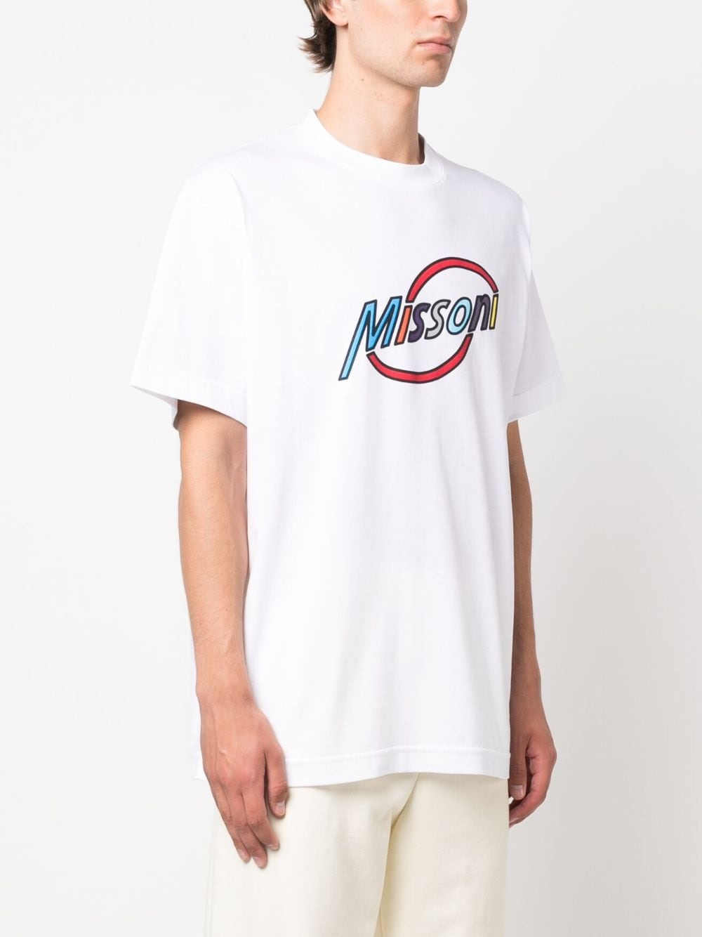 logo-print cotton T-shirt - 3