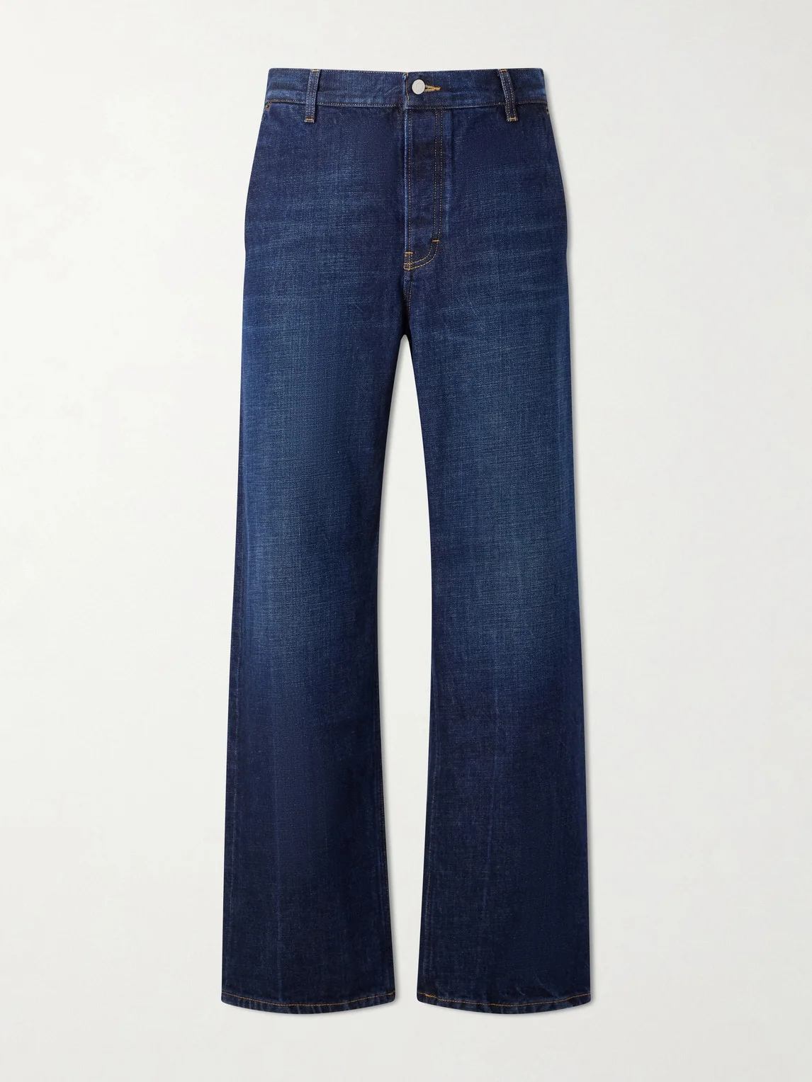 Genua Straight-Leg Mid-Waist Cotton Jeans - 1