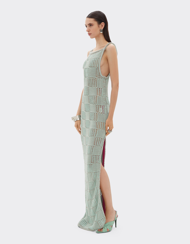 3D cotton long dress 3