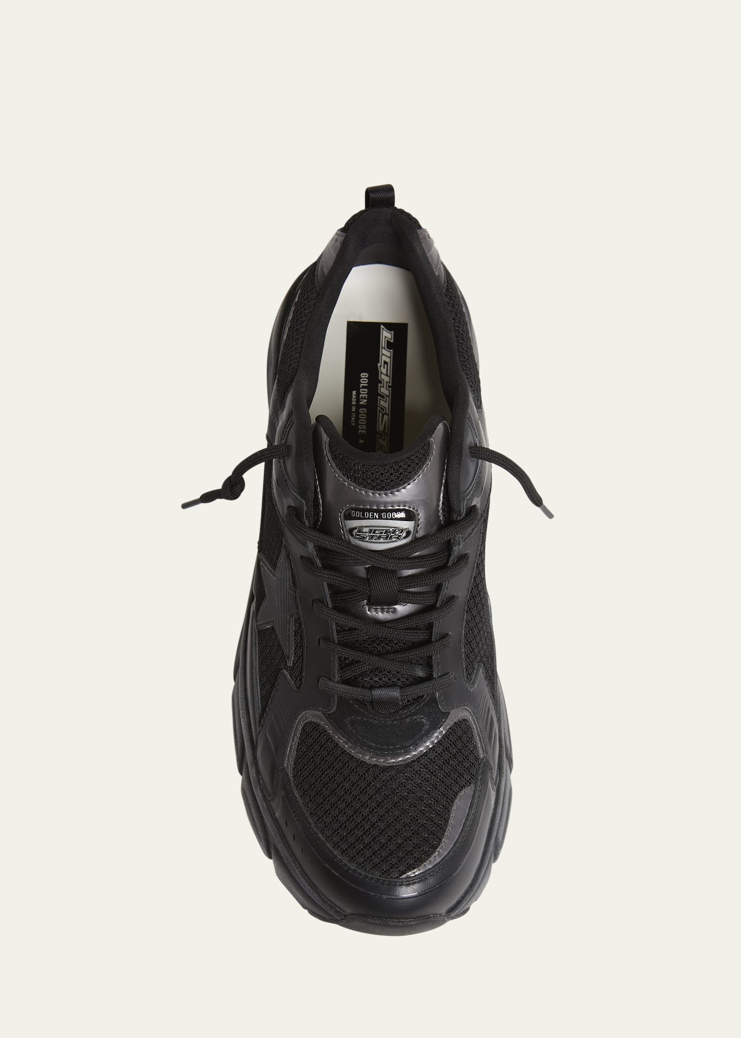 Men's Lightstar Mesh and Leather Sneakers - 5