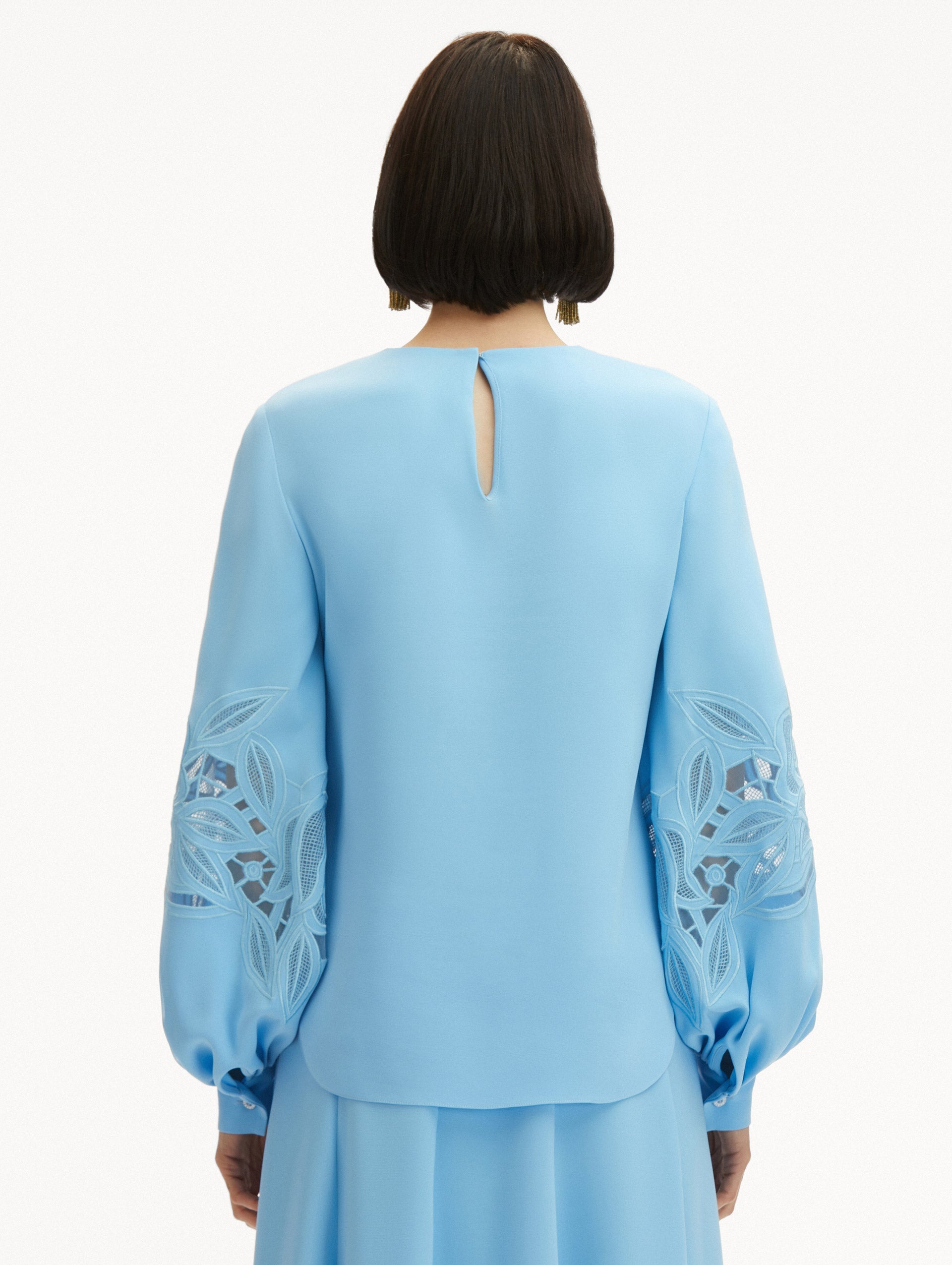 ENGLISH ROSE CUTOUT BLOUSE - 4