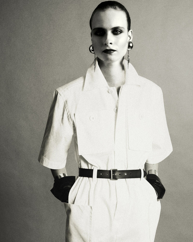 SAINT LAURENT jumpsuit in cotton gabardine outlook