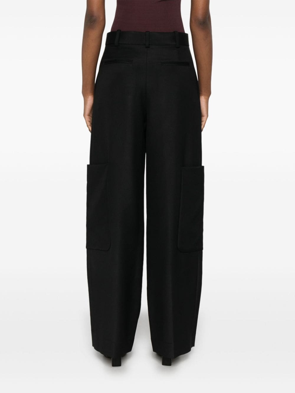 straight-leg cargo trousers - 4