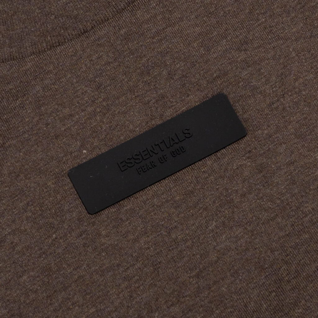 ESSENTIALS S/S TEE - HEATHER WOOD - 4
