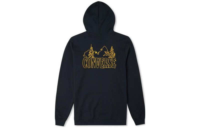 Converse Converse Mountain Logo Hoodie 'Black' 10025050-A01 outlook
