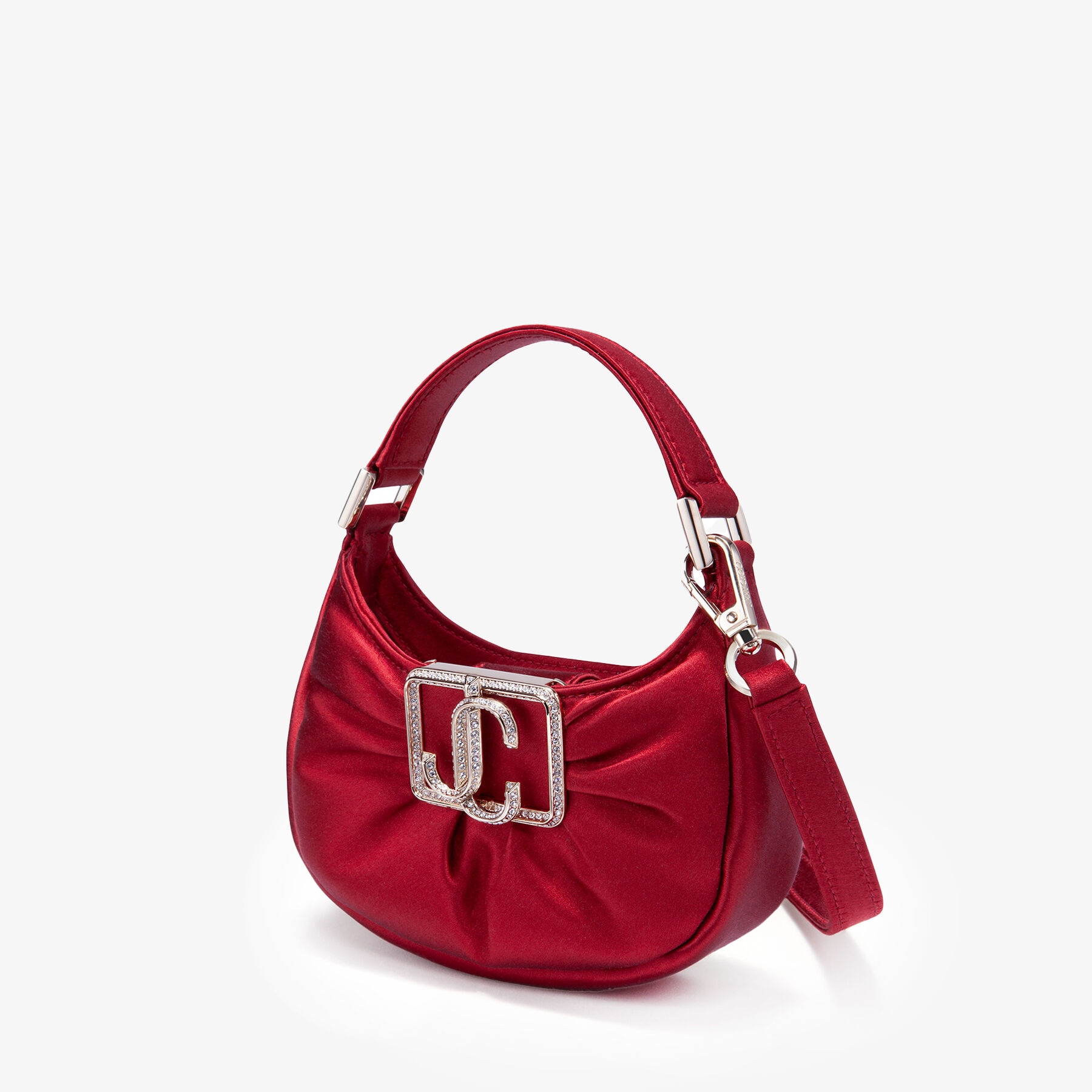 Edie Hobo Mini
Ruby Red Satin Mini Bag - 2