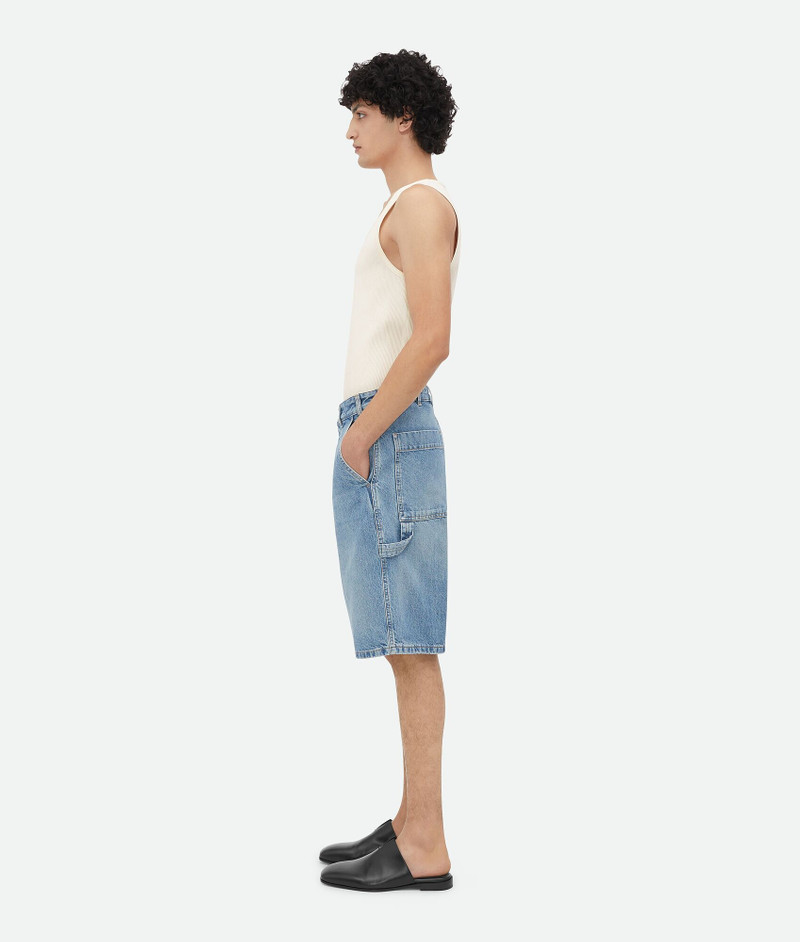 Bottega Veneta Vintage Indigo Cargo Denim Shorts outlook