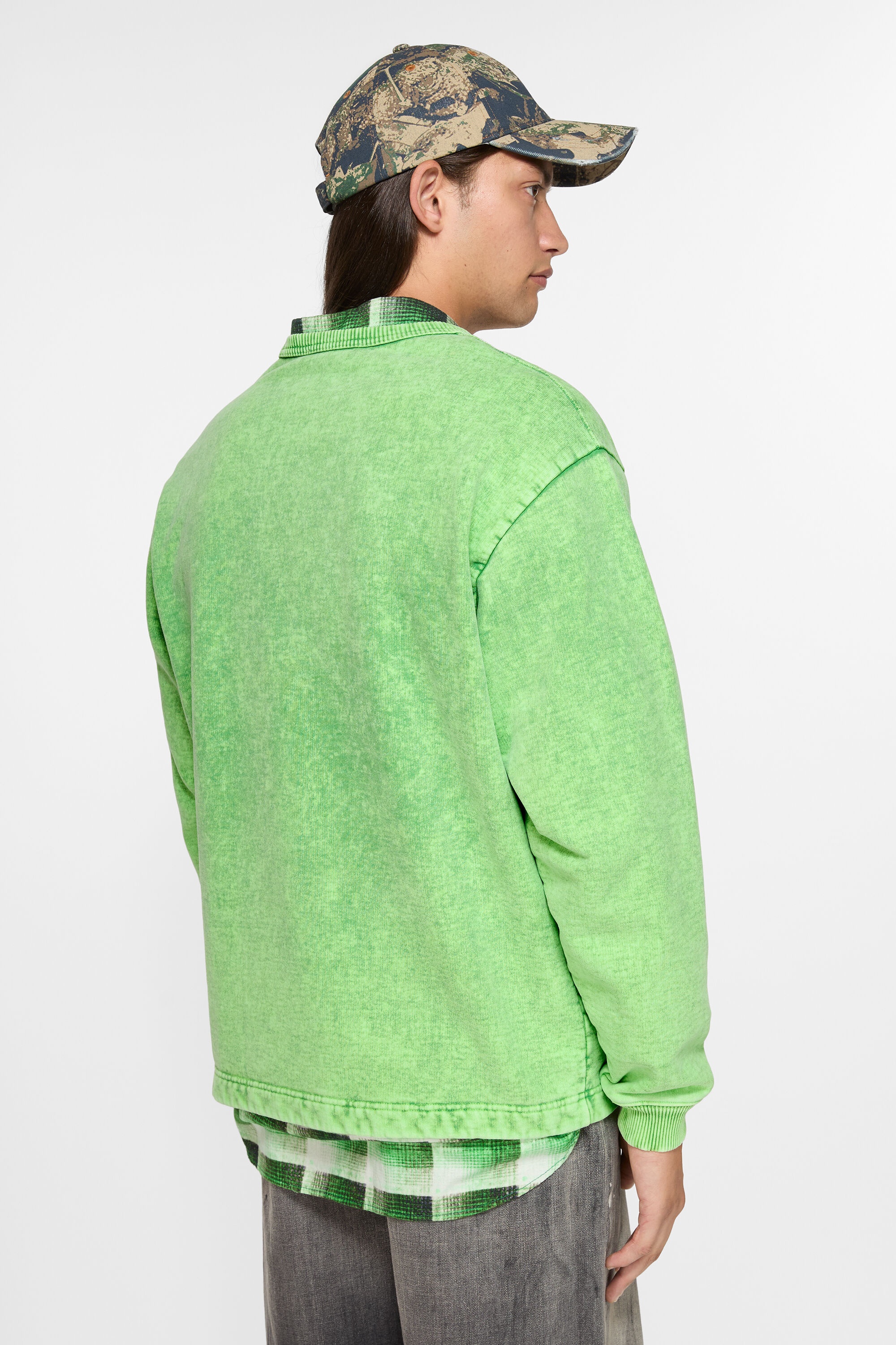 Logo stud sweater - Bright Green - 3