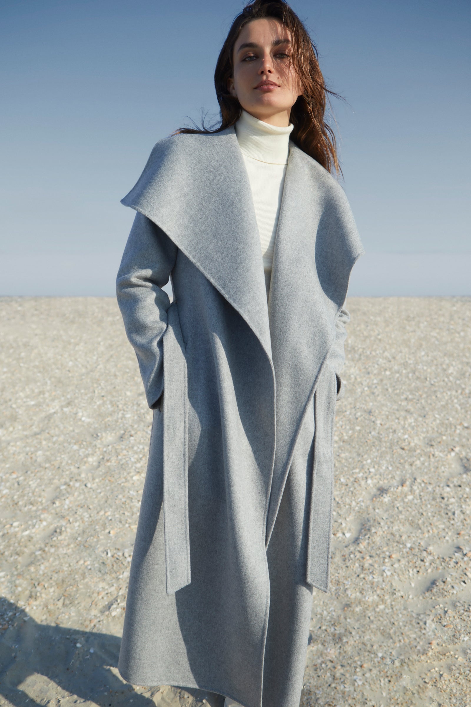MAI-CN Double-face wool wrap coat - 2