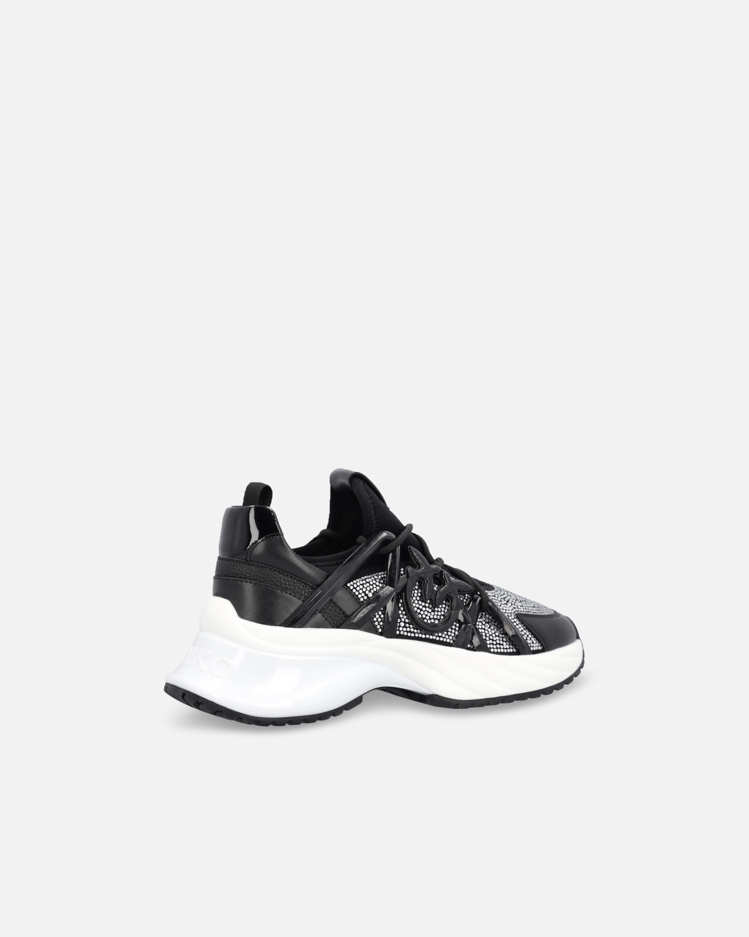 PINKO ARIEL SNEAKERS WITH CRYSTALS | REVERSIBLE
