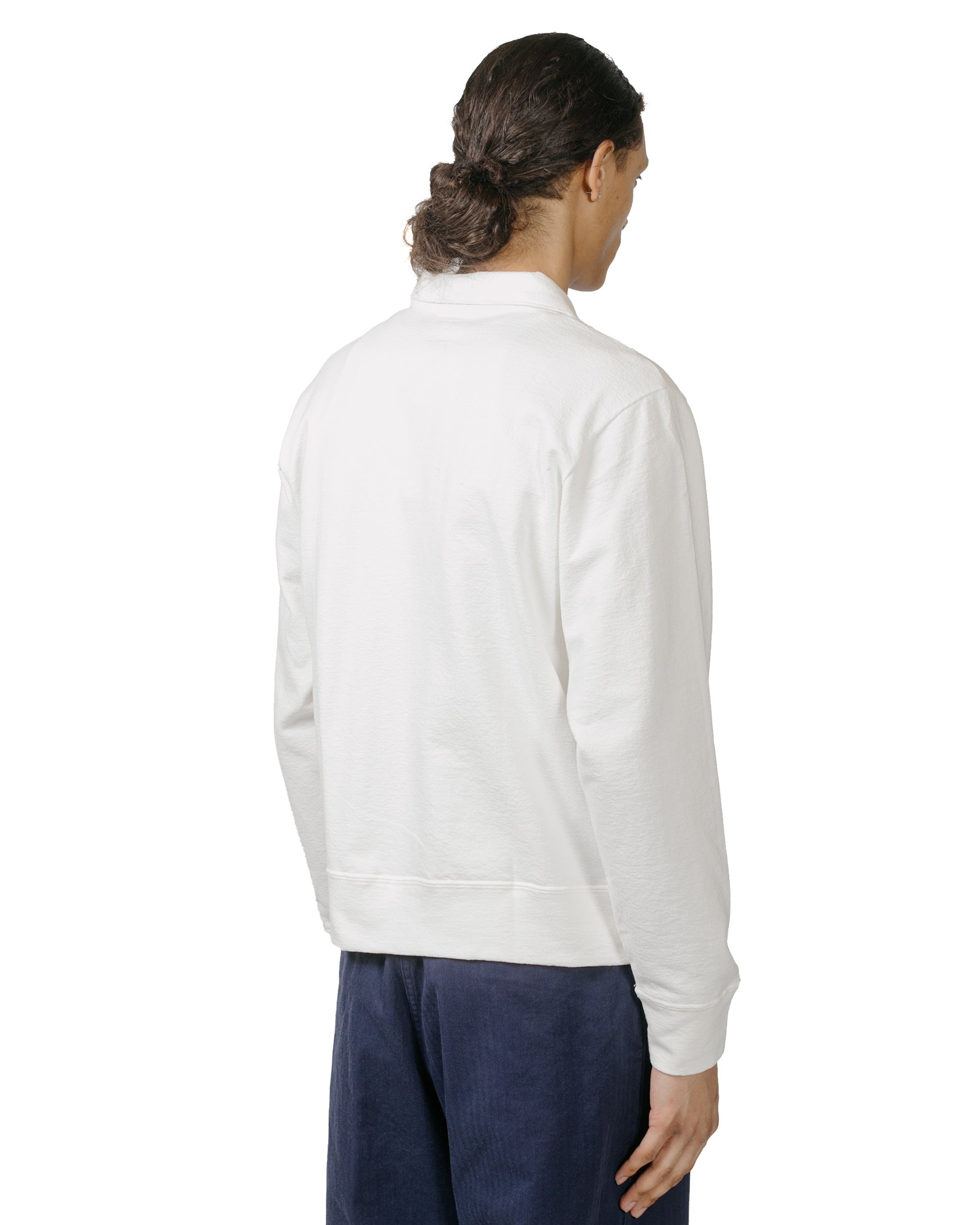 Textured Full Zip White - 3