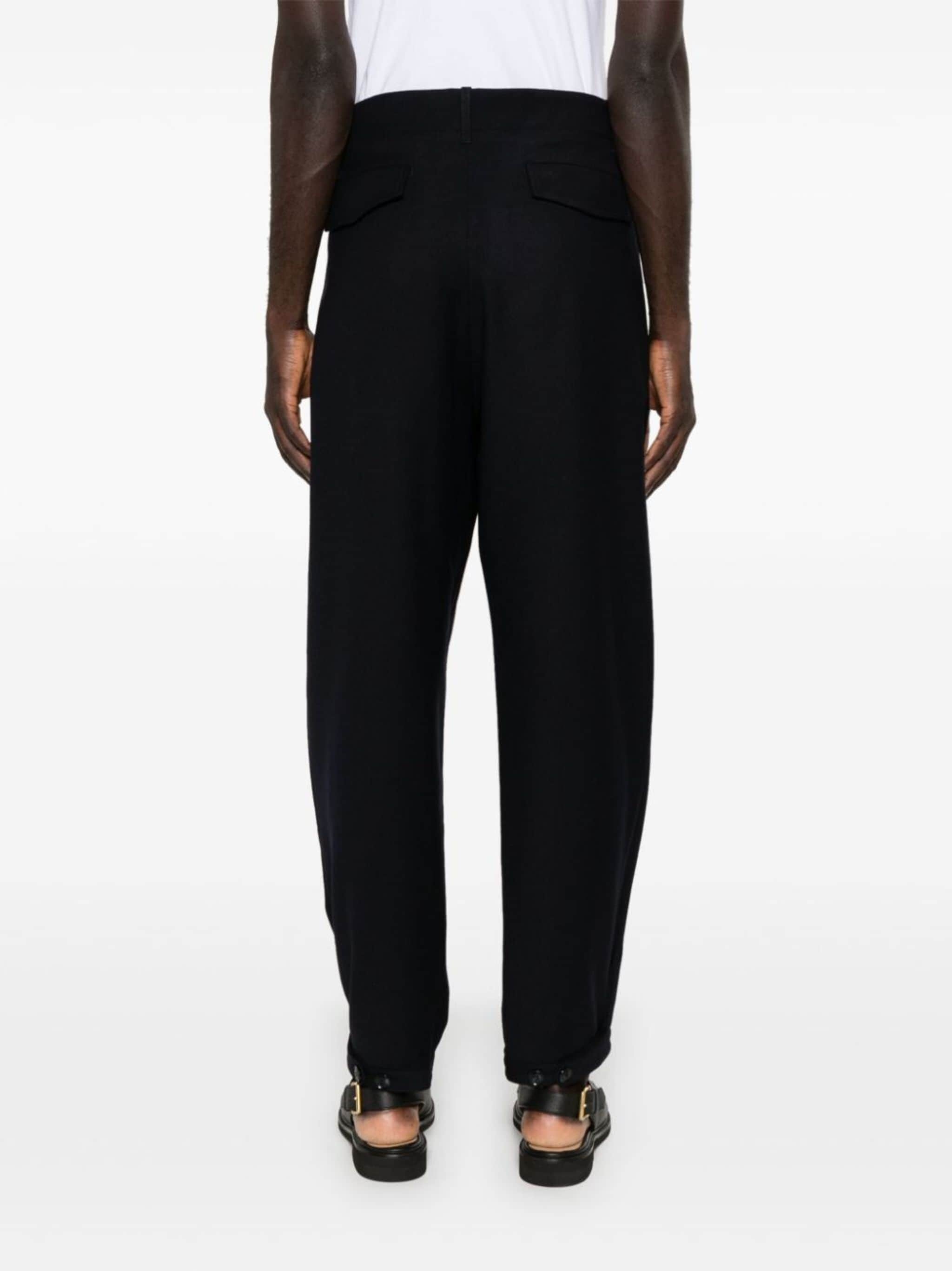 tapered virgin wool trousers - 4