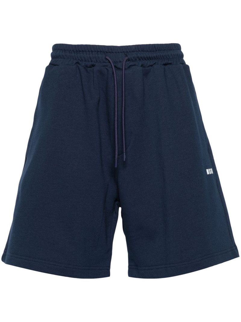 logo-print cotton shorts 1