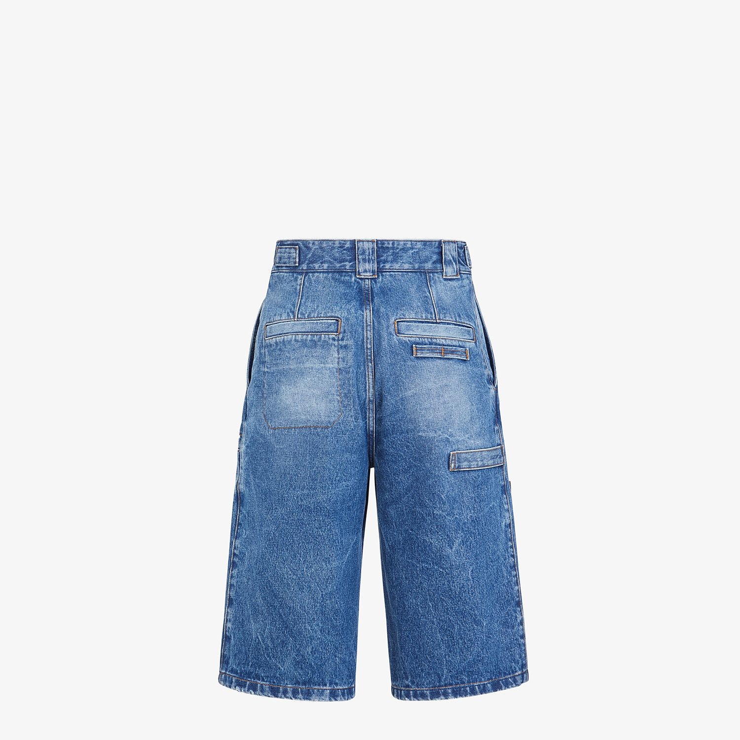 Blue denim Bermudas - 2