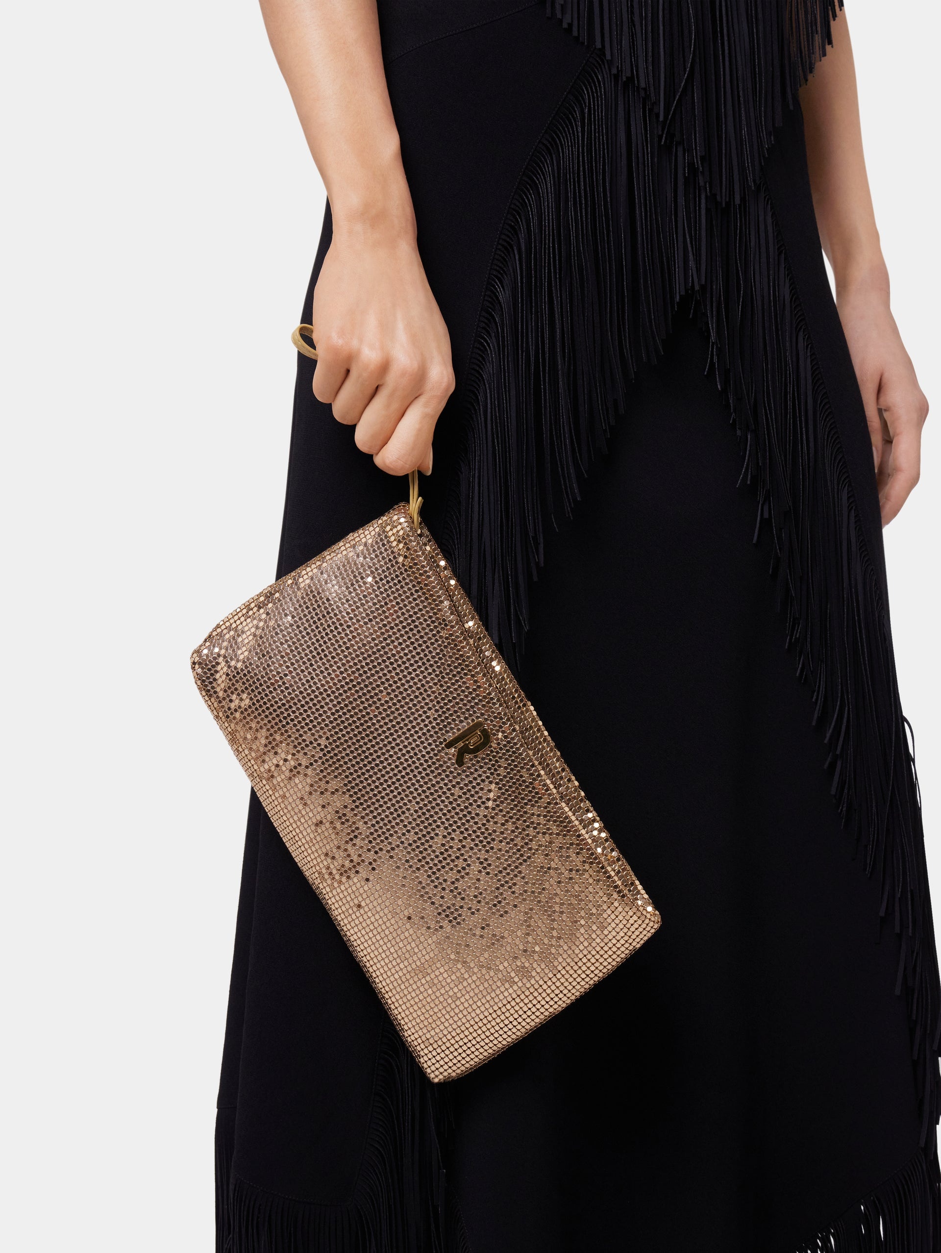 GOLD MESH POUCH - 2