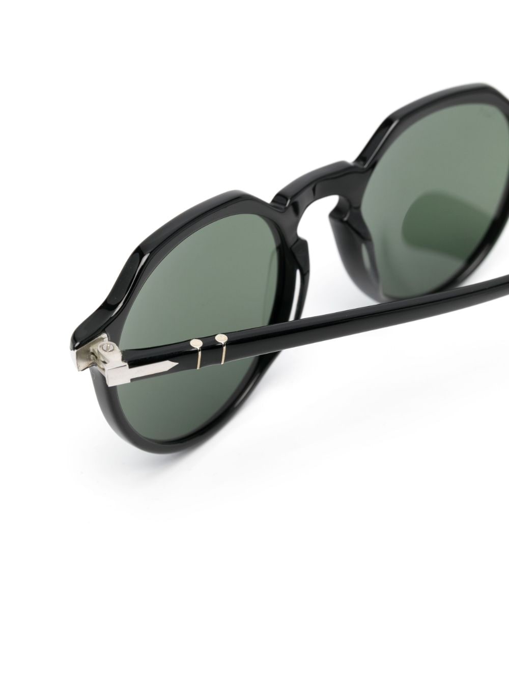 round-frame straight-arm sunglasses - 3