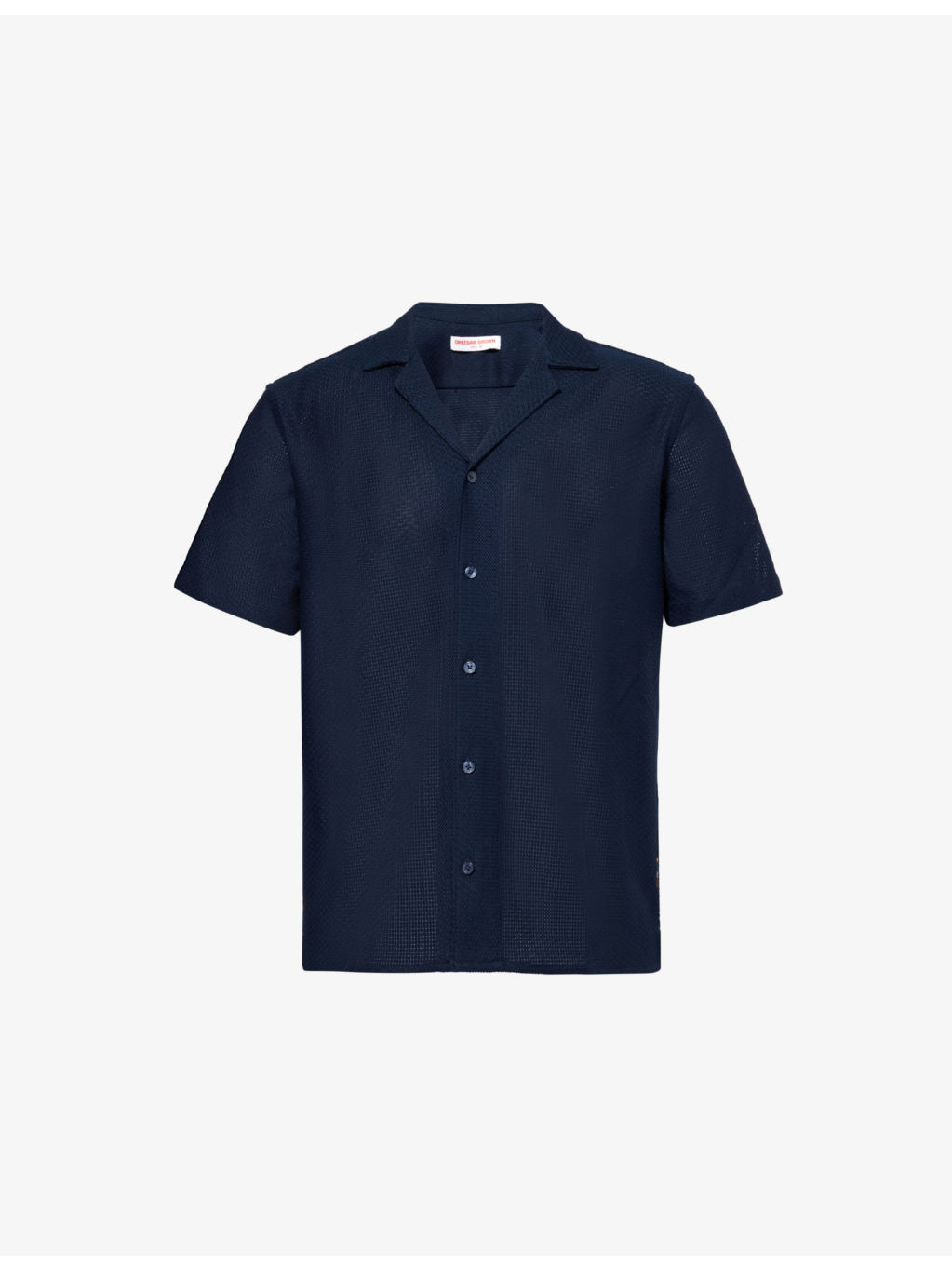 Maitan Open Weave short-sleeves regular-fit cotton-knit shirt - 1