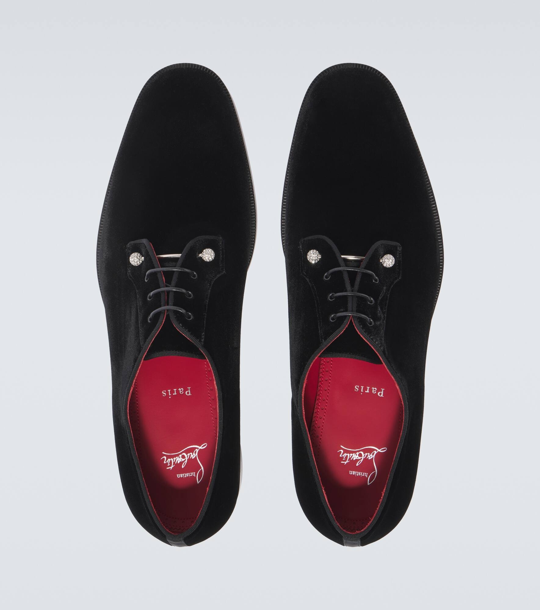 Chambeliss velvet Derby shoes - 4