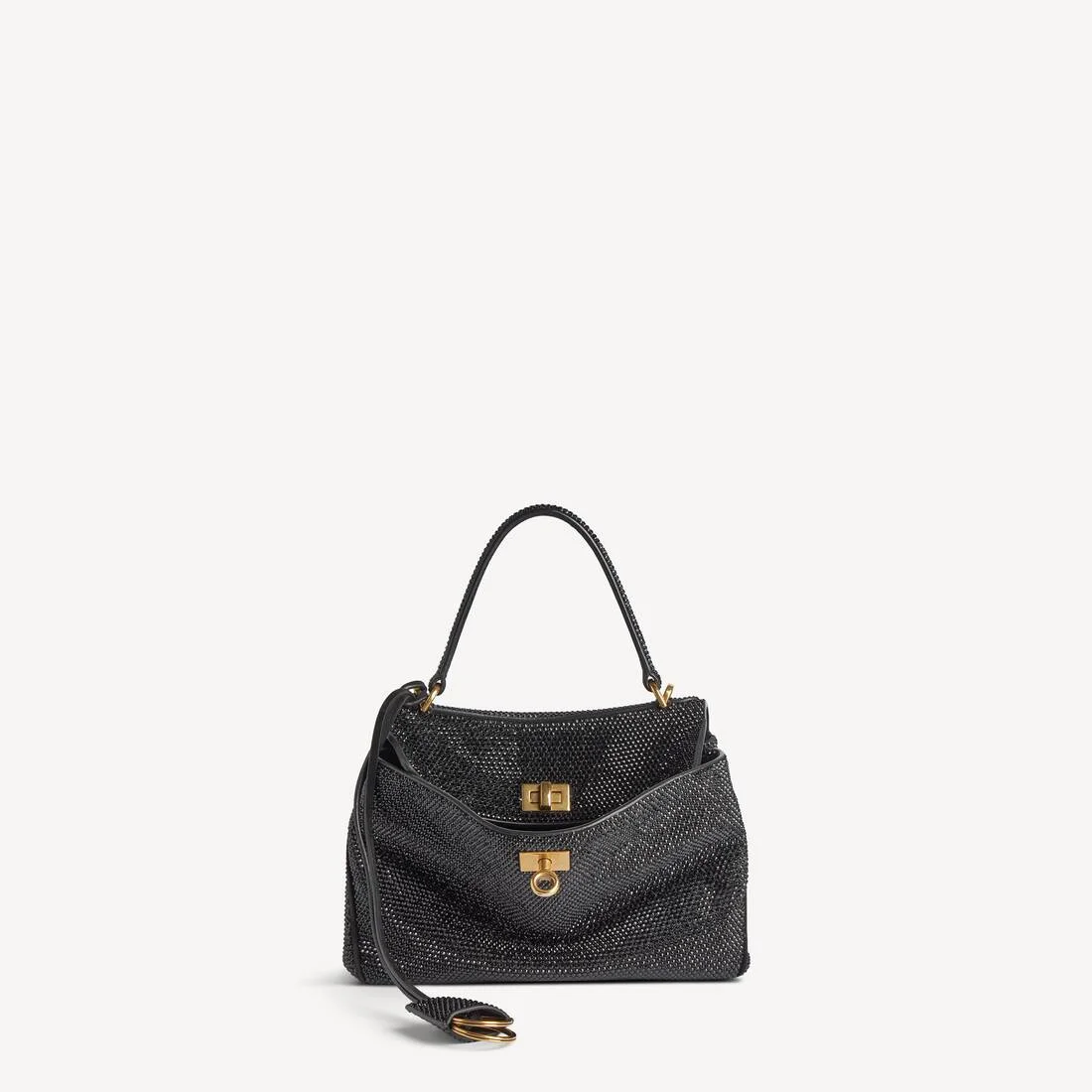 Women's Rodeo Mini Handbag With Rhinestones in Black - 1