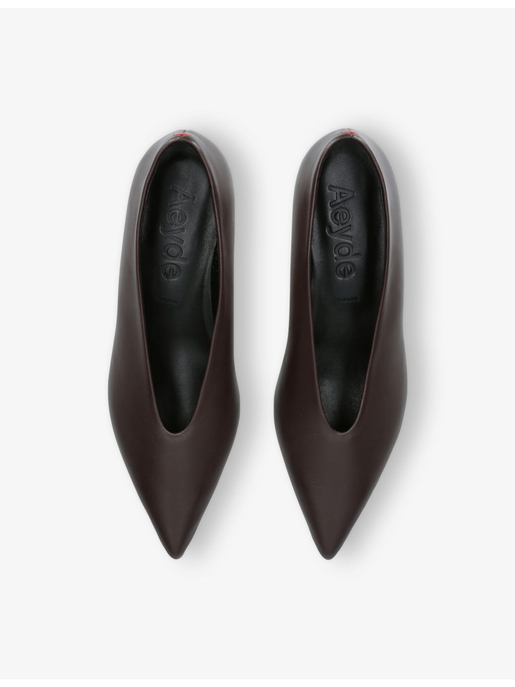 Clara Pointed-Toe Heeled Leather Pumps - 2