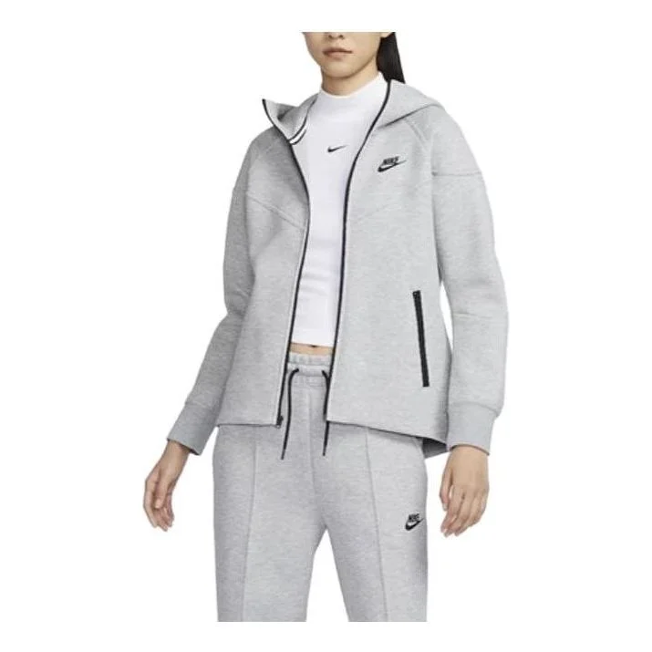 (WMNS) Nike Tech Fleece Full Zip Hoodie 'Grey' FB8339-063 - 1