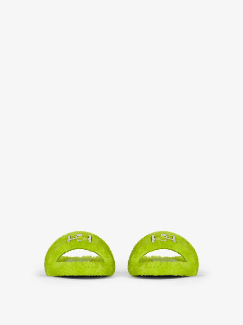 Givenchy 4G FLAT MULE IN SHEARLING outlook