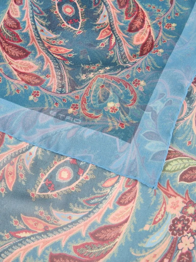 Etro paisley-print silk scarf outlook