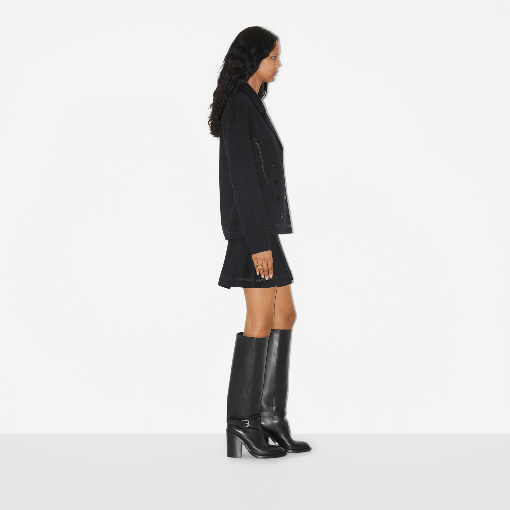 Cotton Cashmere Blend Tailored Jacket - 3