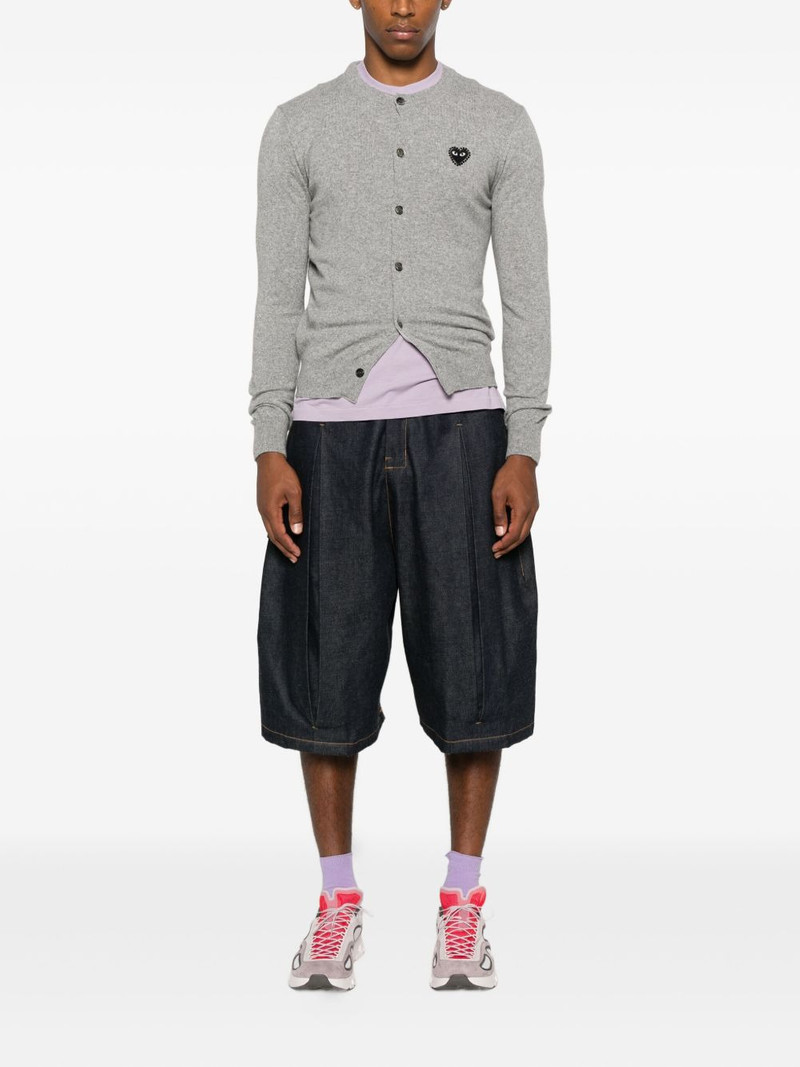 Comme des Garçons PLAY logo-patch cardigan outlook