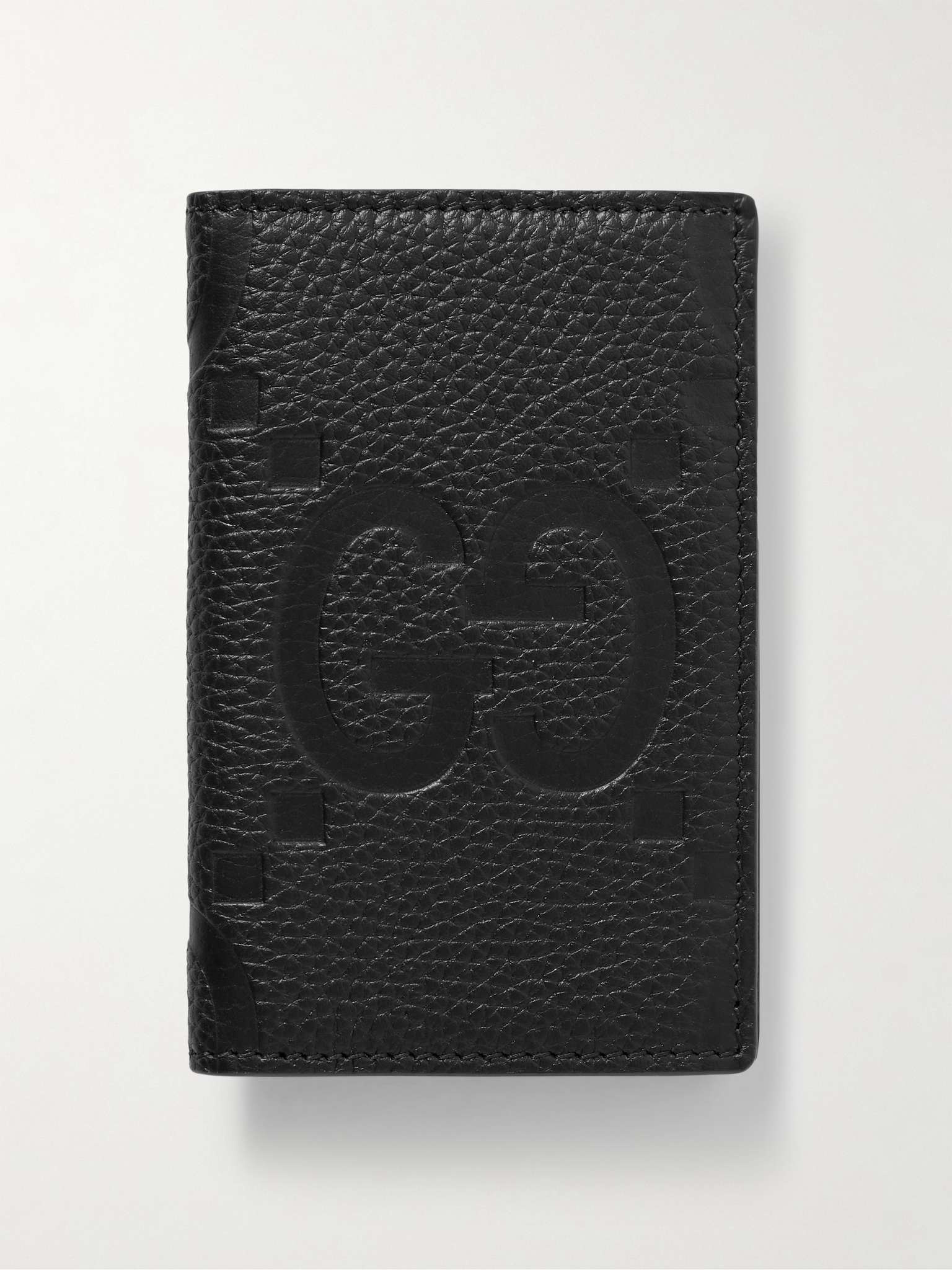 Logo-Embossed Full-Grain Leather Bifold Cardholder - 1