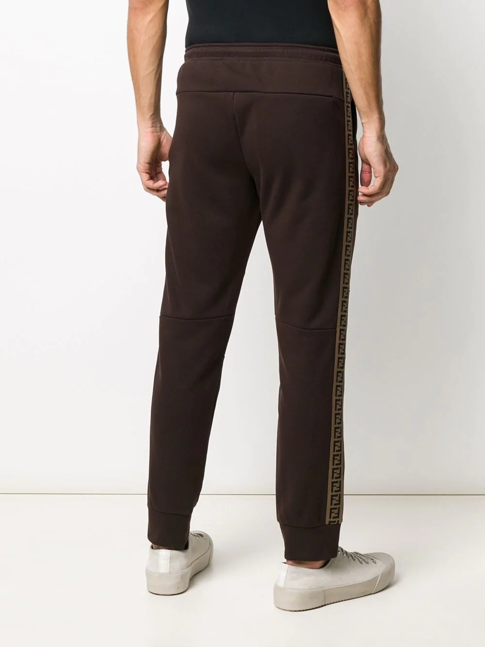 Double-F side-stripe track trousers - 4