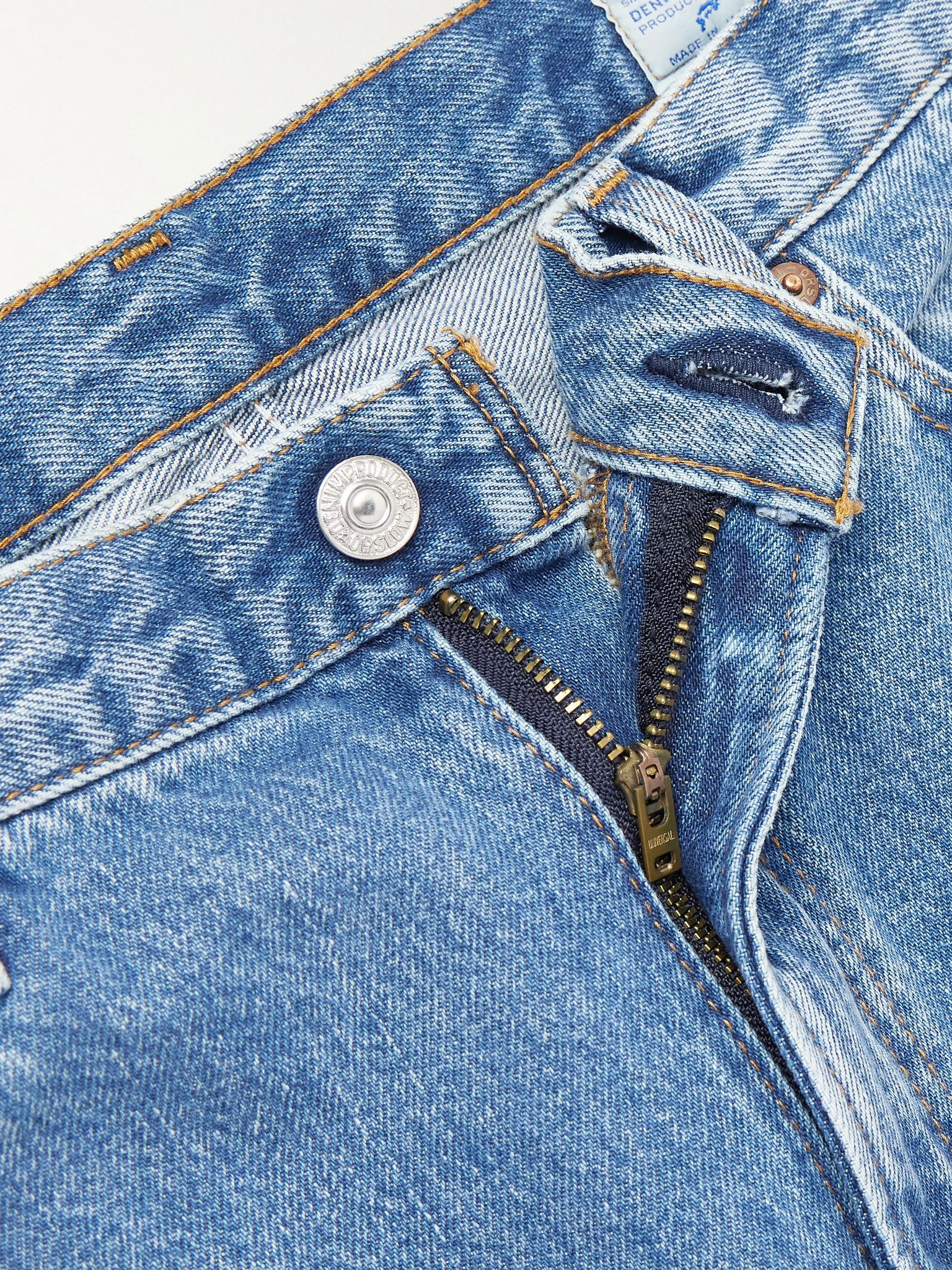 Super Dad's Wide-Leg Denim Shorts Blue - 6