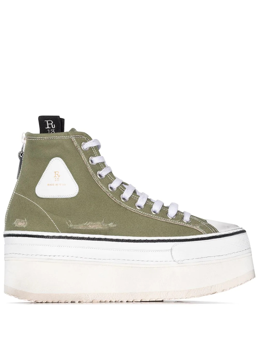 platform high-top sneakers - 1