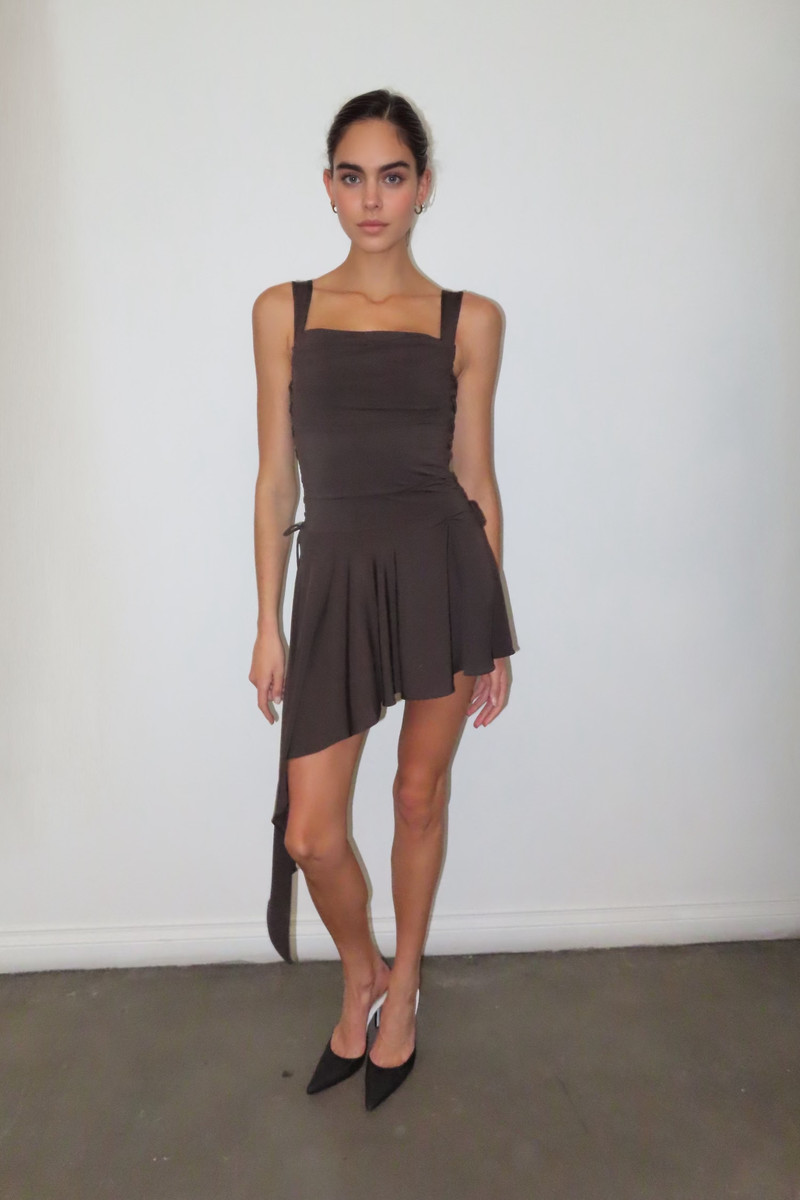 IMOGENE DRESS - CHOCOLATE 4