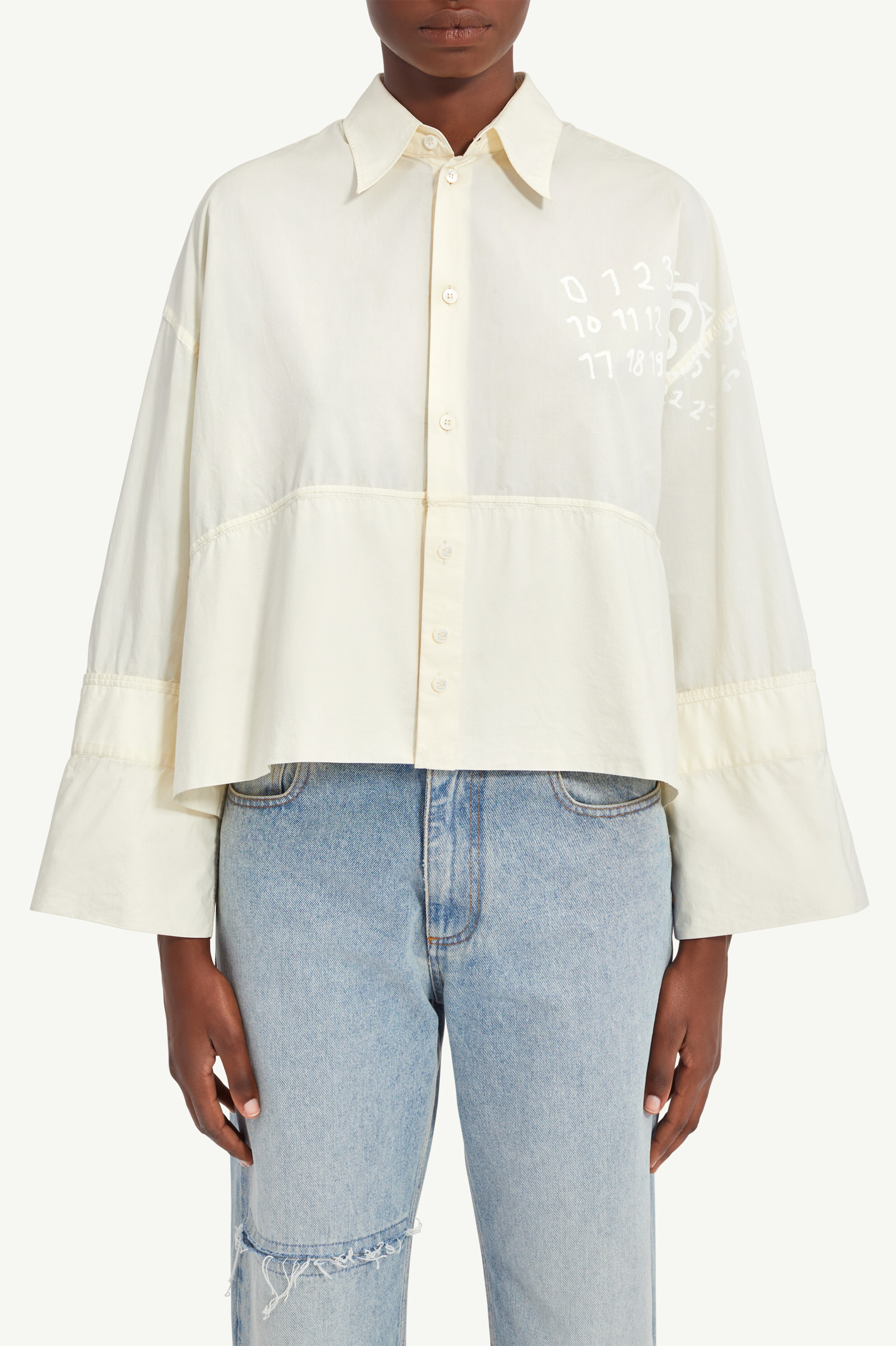 Wide sleeve poplin shirt - 5