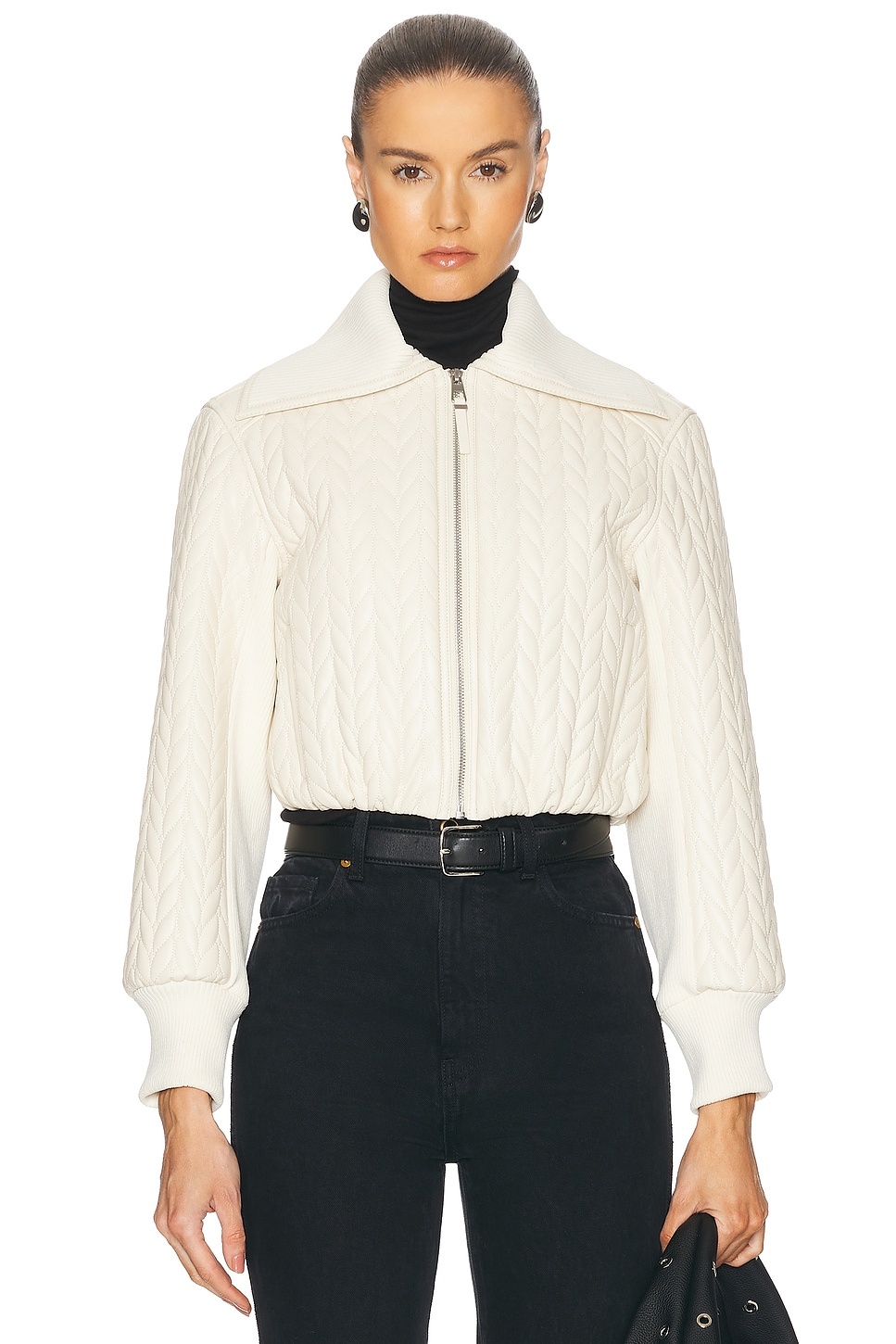 Palmer Quilted Cropped Jacket - 2