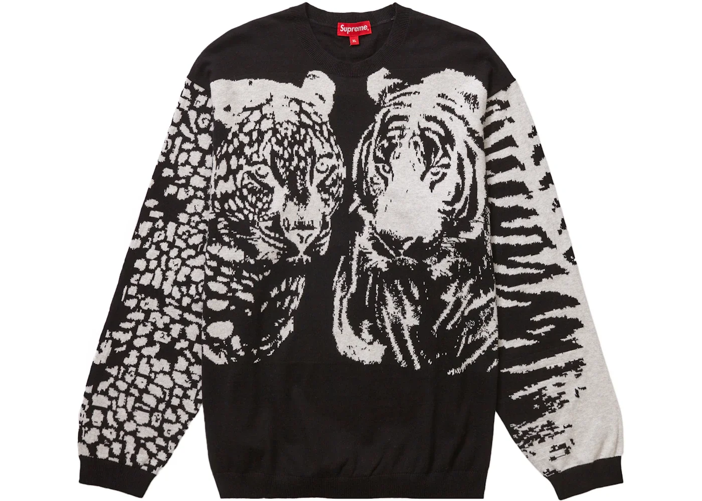 Supreme Big Cats Jacquard L/S Top Black - 1