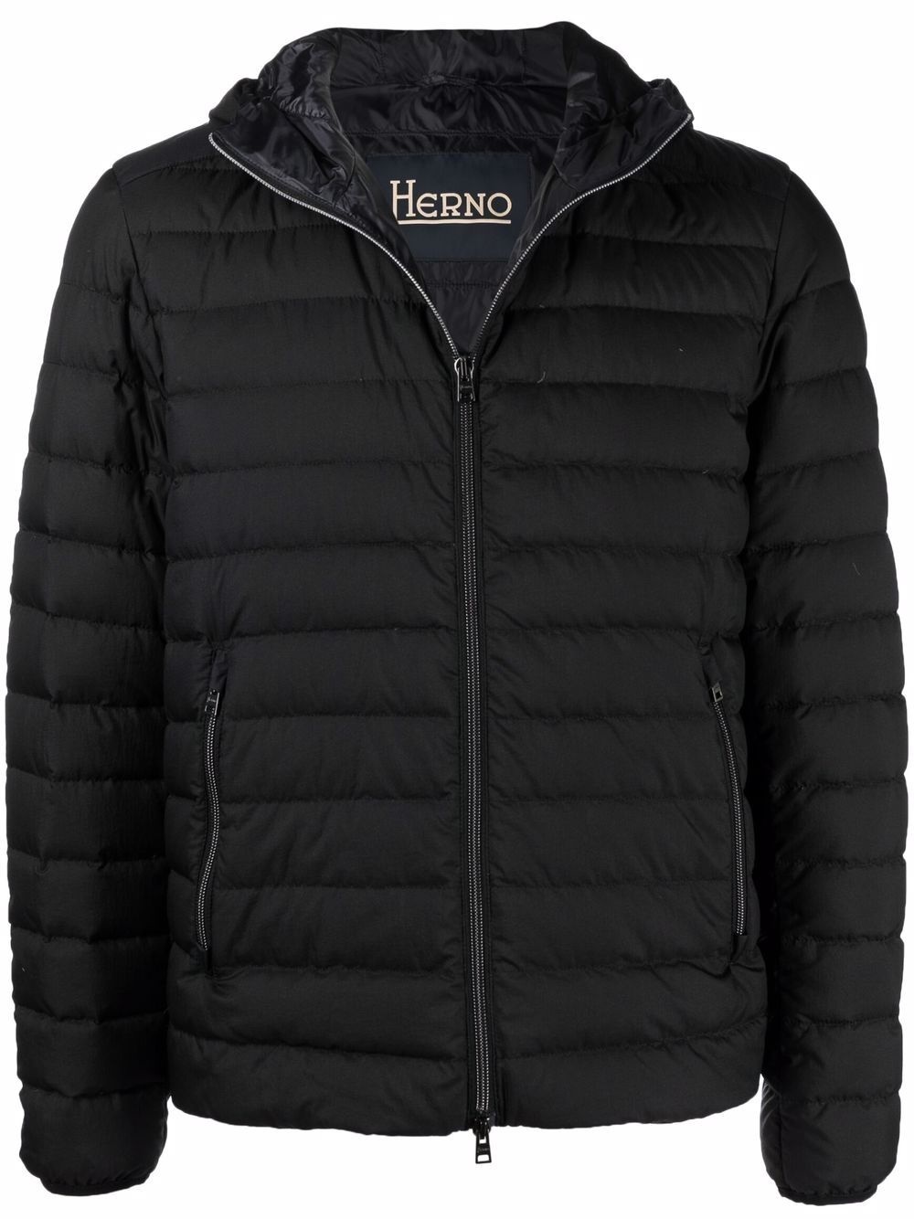 hooded padded jacket - 1