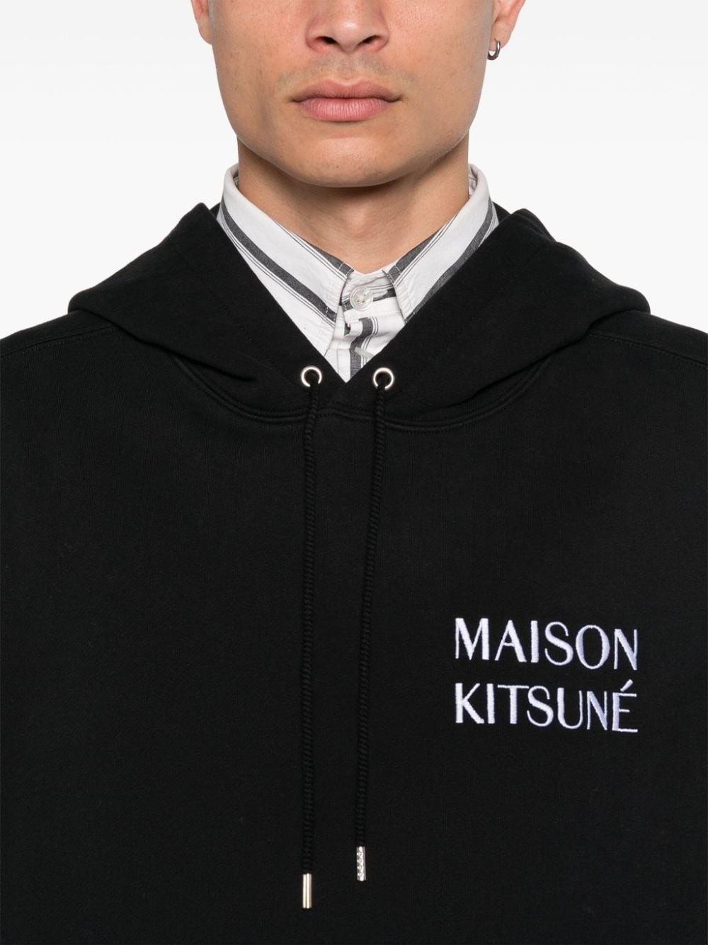 Waterfall-print hoodie - 5