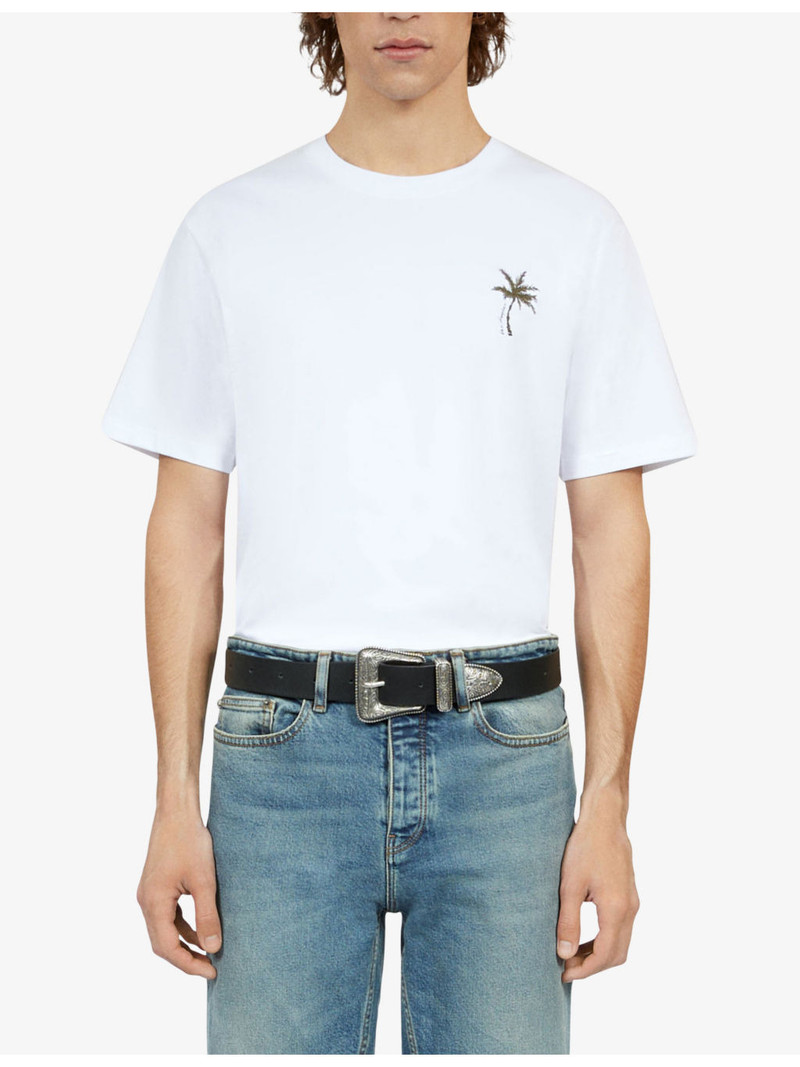The Kooples Western-buckle wide leather belt outlook