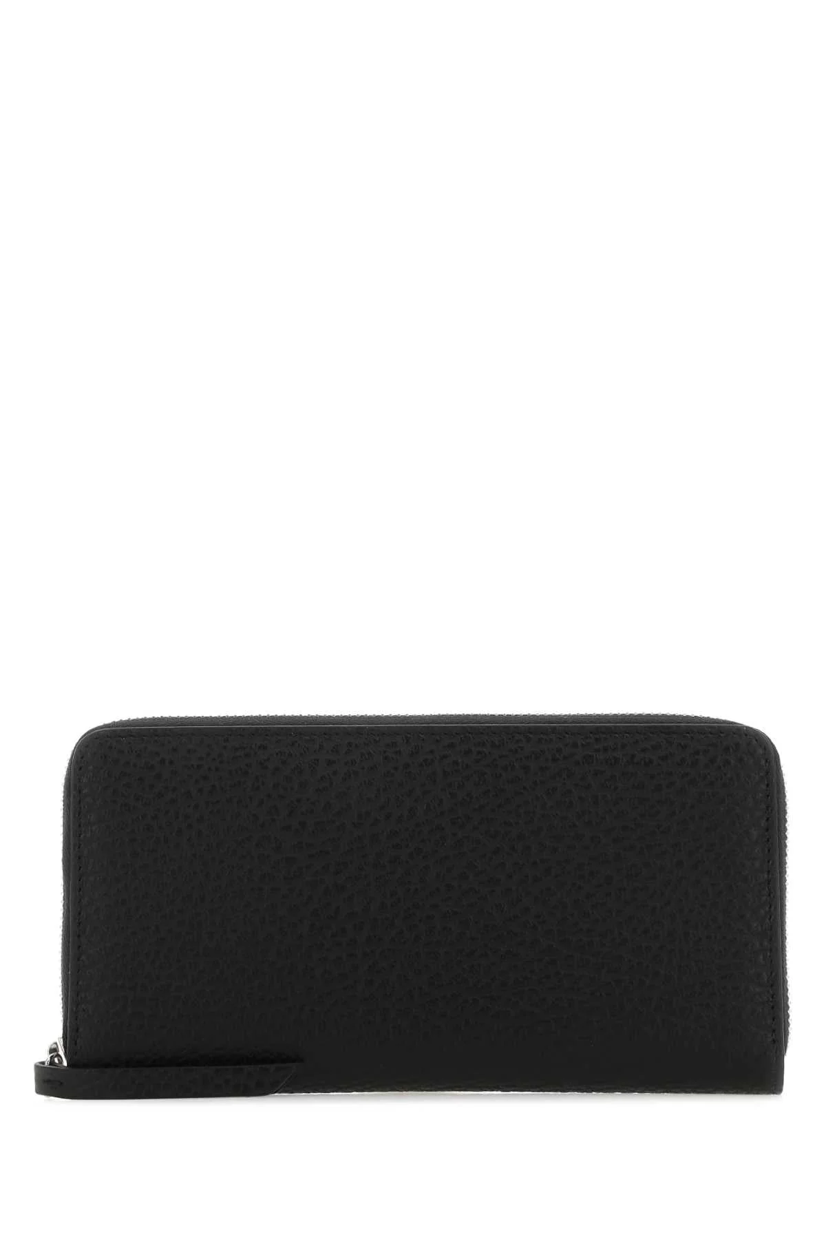 Maison Margiela Women Black Leather Wallet - 1