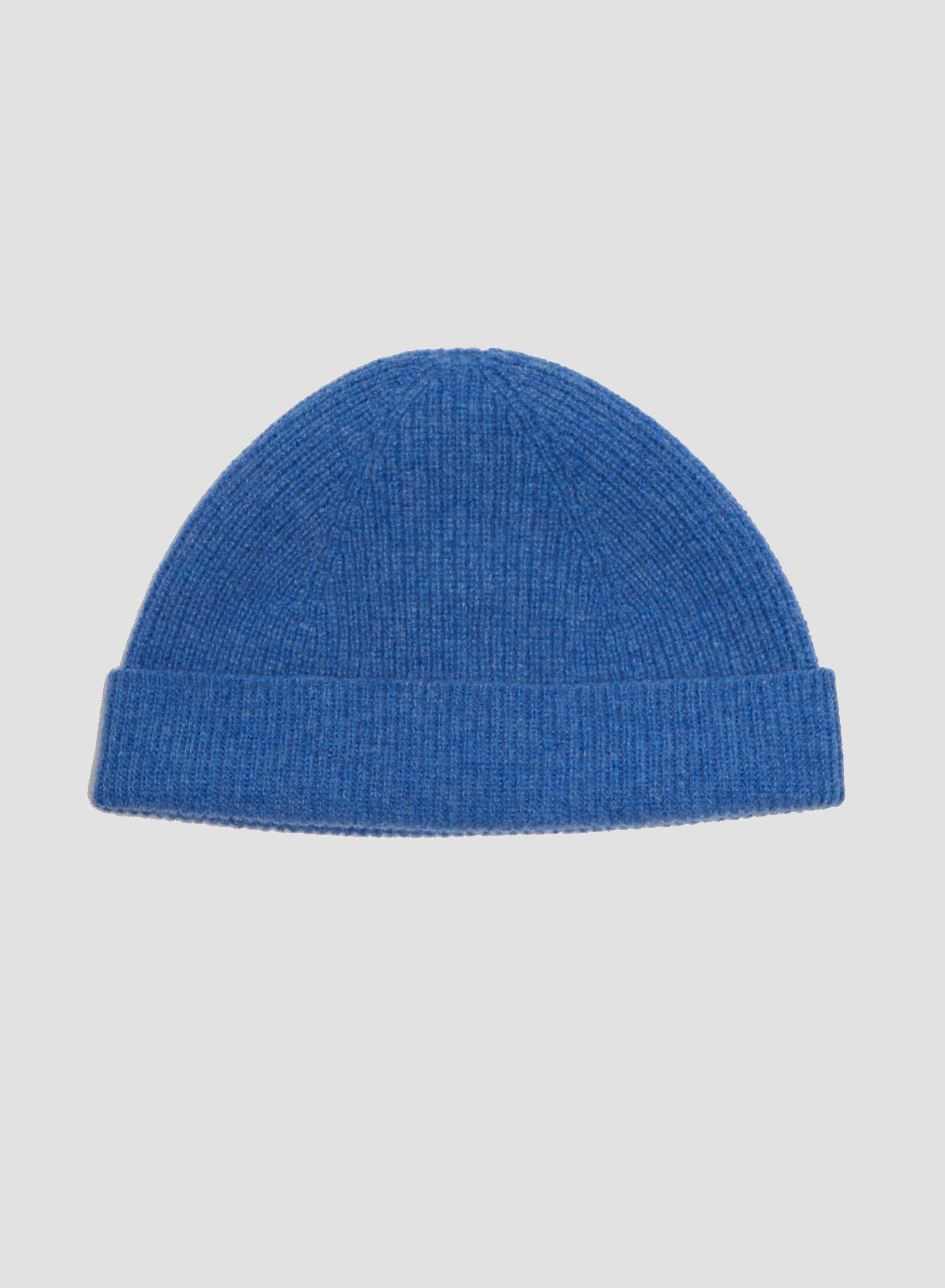Lambswool Beanie in River Blue - 3