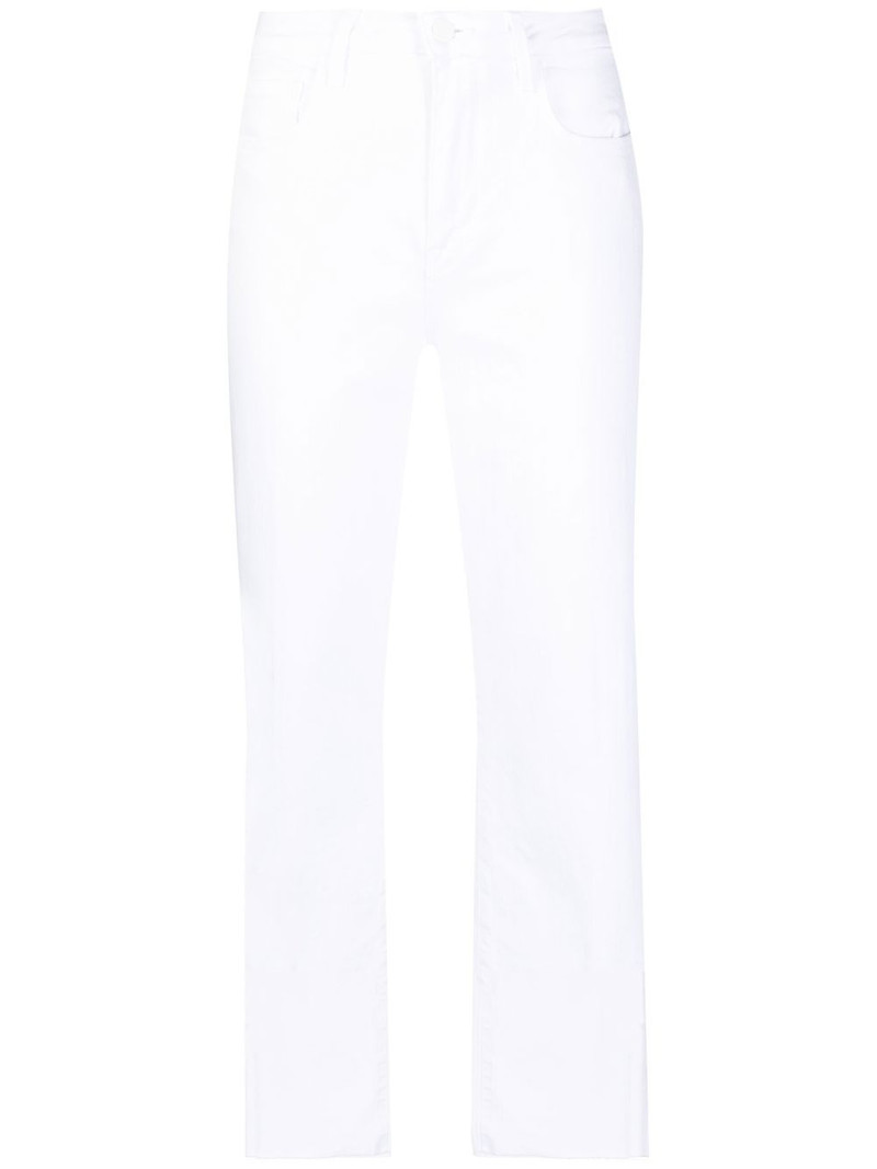 cropped straight-leg jeans 1