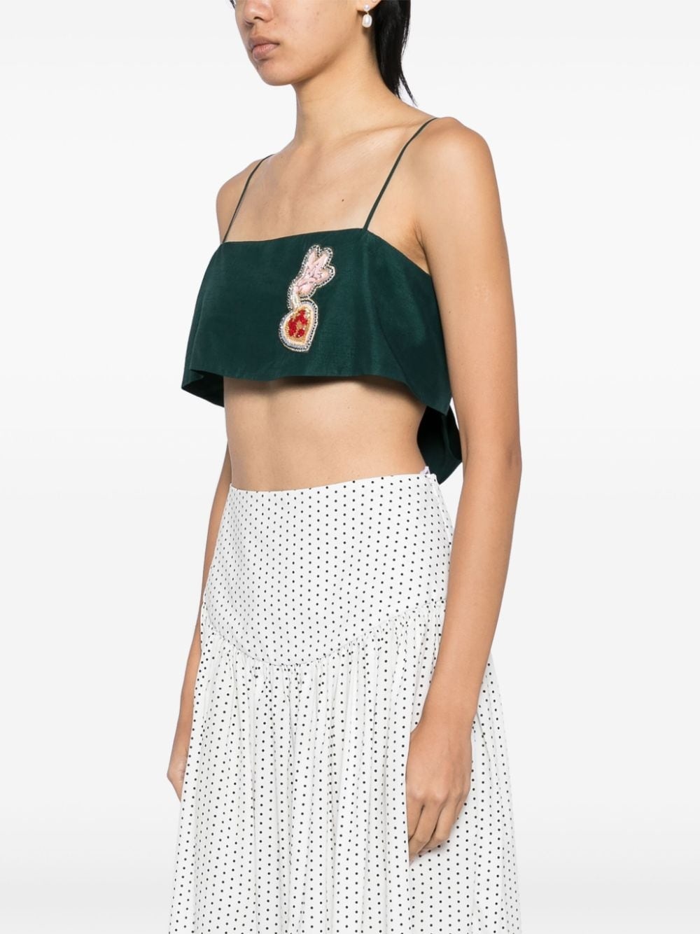 embellished crop top - 3