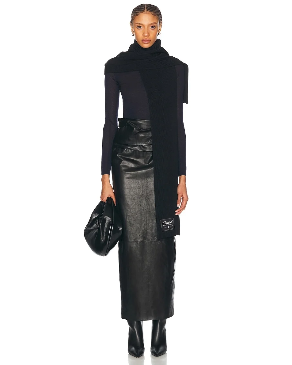 Knitted Collar Scarf - 1